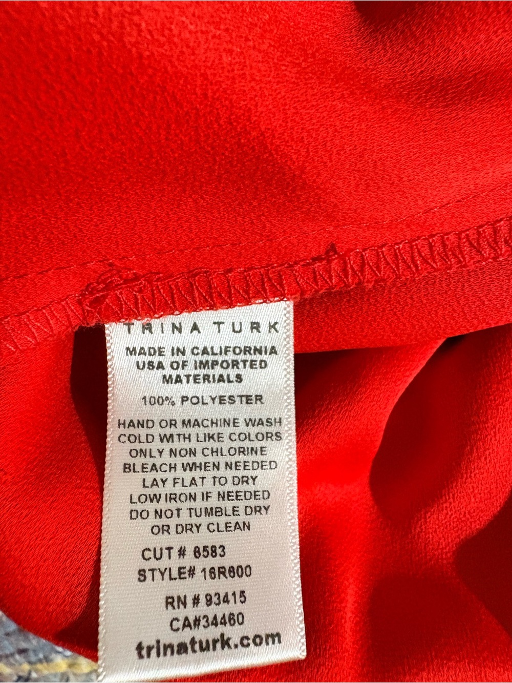Designer Jumper by Trina Turk, sz 2, viiiiiibrant red! - Picture 9 of 9